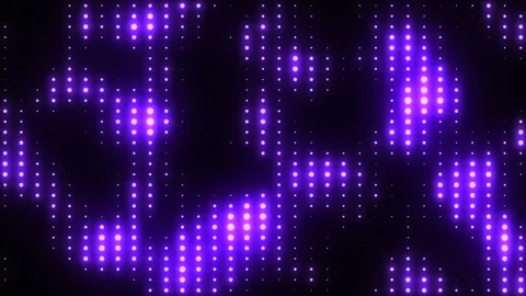 Flicker wall lights. Purple flashing lights and lanterns for clubs and disco. Stock Footage 275284167