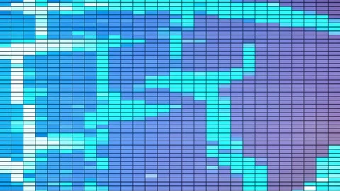 Flickering abstract grid lights Stock Footage 111044883