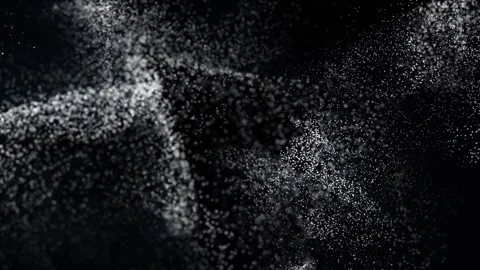 Flickering abstract swirling Dust Particles motion. Seamless loop Stock Footage 297586043