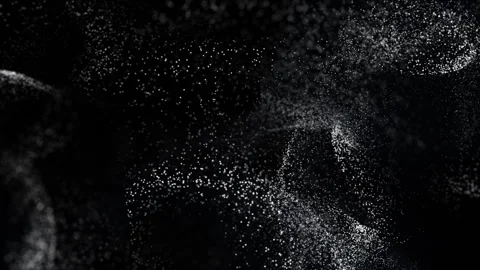 Flickering abstract swirling Dust Particles motion. Seamless loop Stock Footage 301478306