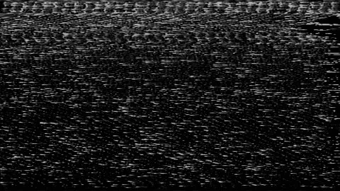 A flickering, analog TV signal. VHS retro recording video cassettes, TV channels Stock Footage 153314420