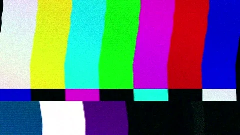 Flickering analog TV Test Pattern	 Stock Footage 177659400