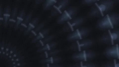 Flickering blue light spirals through dark voids Stock Footage 345448445