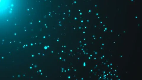 Flickering blue particles. Abstract digital backdrop Stock Illustration