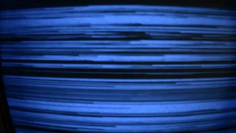 Flickering blue screen Stock Footage 138400193