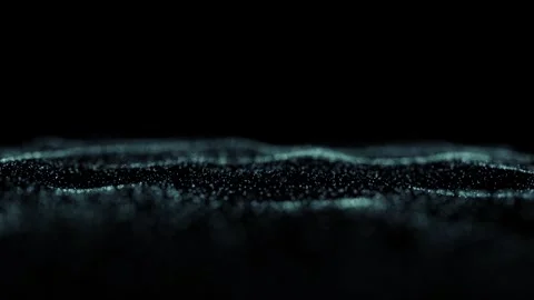 Flickering blurred waves dot particle loop animation Stock Footage 344791371