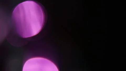 Flickering bokeh light from the left in the darkness Stock Footage 309478867