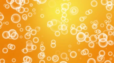 Flickering  Bubbles sparkling look like orange soda Particles random motion a Video stock 63750540