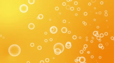 Flickering  Bubbles sparkling look like orange soda Particles random motion a Video stock 63750580