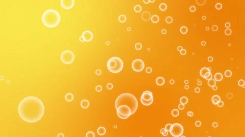 Flickering  Bubbles sparkling look like orange soda Particles random motion a Video stock 63750600