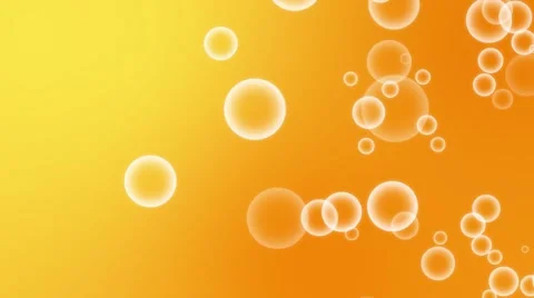 Flickering  Bubbles sparkling look like orange soda Particles random motion a Video stock 63750628