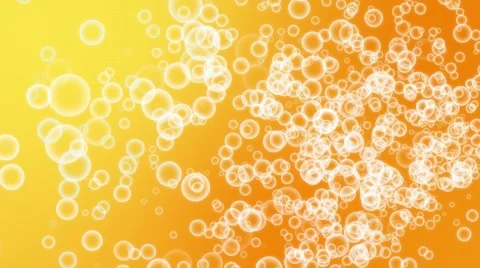 Flickering  Bubbles sparkling look like orange soda Particles random motion a Stock Footage 63750649