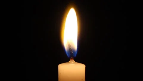 Flickering candle closeup Stock Footage 5166191