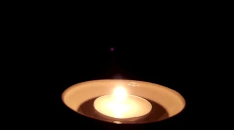 Flickering candle flame Stock Footage 47241246