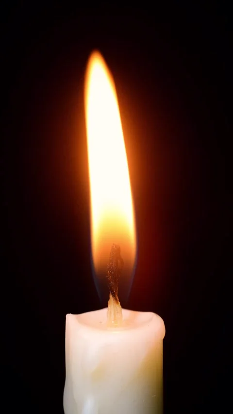 Flickering candle flame macro shot loopable Stock Footage 269902557