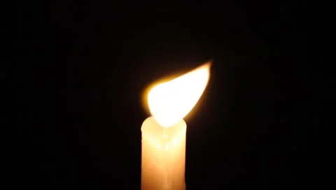 Flickering candle Stock Footage 5166176