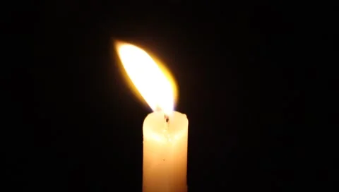 Flickering Candle Stock Footage 5166190