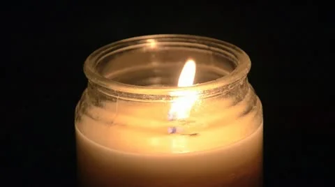 Flickering Candle Stock Footage 11984996