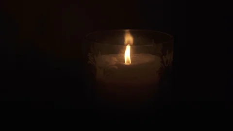 Flickering Candle in low light 4k 스톡 동영상 87554146