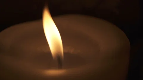 Flickering Candle in low light close-up slowmo 스톡 동영상 87554147
