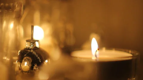 Flickering Candles 3 Video stock 33446202