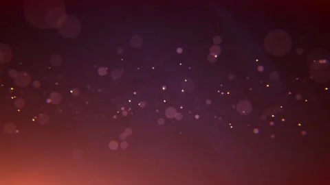 Flickering Circle Bokeh Dark Blue and Orange Motion Background Vídeo Stock 143110062