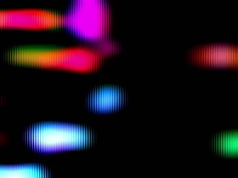 Flickering Colored Particles Motion on Black Abstract Background Stock Footage 75054557