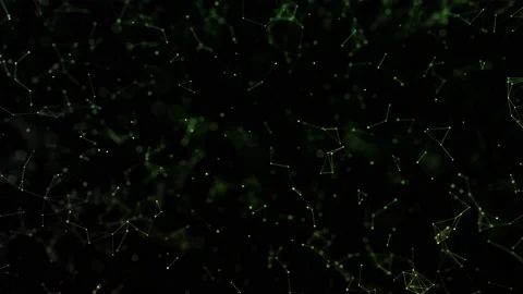 Flickering colorful dots lines on black background Vidéo 228742082