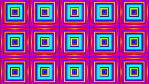 Flickering colorful square tile event pattern vj loop Stock Footage 240323428