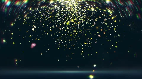 Flickering confetti falls down (loop) Stock Footage 49194773