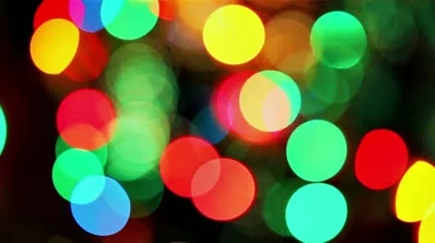 Flickering defocused lights Stock Footage 12527109