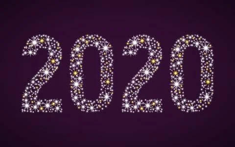 Flickering figures 2020. Ilustración de archivo