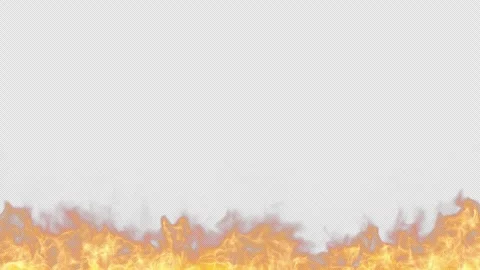 Flickering Fire Slow Motion Flames With Transparent Alpha Channel Background Stock Footage 334570421