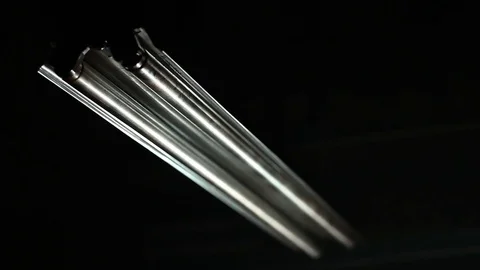 Flickering Fluorescent light Stock Footage 70295216