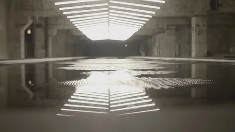 Flickering of Fluorescent Light Stock Footage