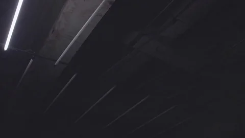 Flickering of Fluorescent Light Stock Footage