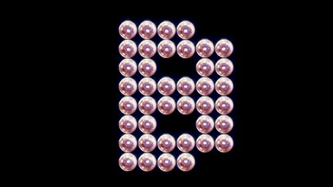 Flickering Glowing Lamp Numbers, countdown. New Year 2021 Video stock 106338218