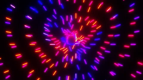 Flickering glowing lines. Looped animation 動画素材 200648699