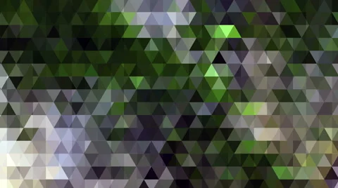 Flickering green geometric triangle loop animation abstract background Stock Footage 64693840