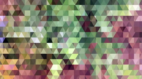 Flickering greenish geometric triangle loop animation abstract background Stock Footage 64693576