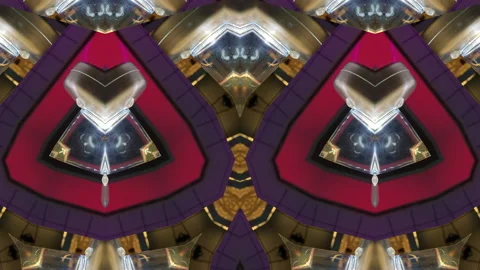 The flickering of a kaleidoscope under the influence of multi-colored LSD Stock Footage 167170323