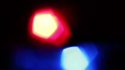 Flickering LED light at night Stock Footage 47866100