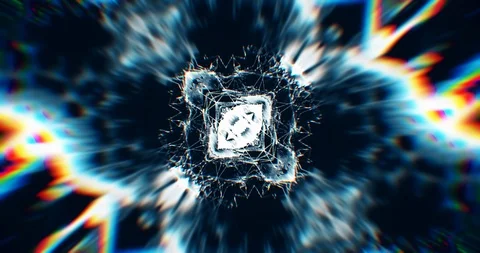 Flickering Light. Abstract Motion. VJ Loop Video stock 122367665