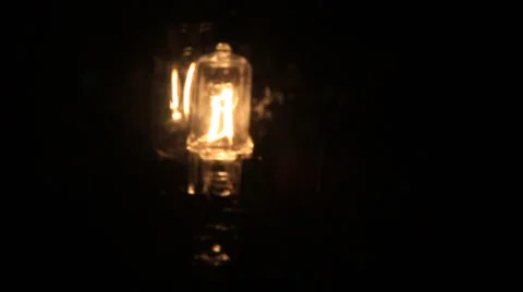 Flickering light bulb Stock Footage 34367120