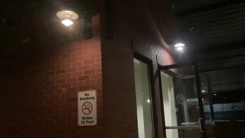 Flickering Light at Bus Station Stock Footage 156973210