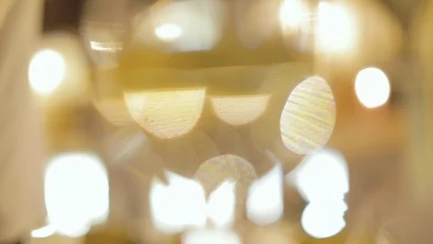 Flickering Light In A Glass. Stock-Footage 107452810