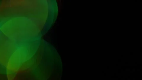 Flickering light, green bokeh in the field of view Видео 309968069