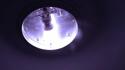 Flickering light - horror scene Video stock 1089612