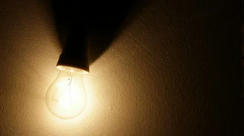 Flickering light - horror scene Video stock 1090508