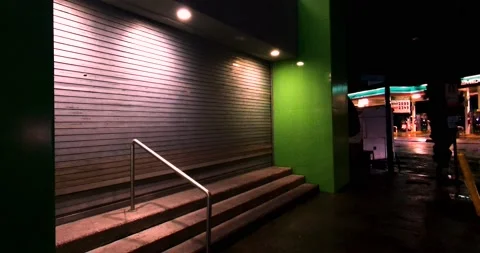 Flickering light at Midnight  Stock Footage 217395511